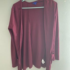 Maroon cardigan